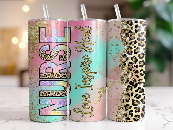 Download Nurse Inspire Heal Glitter Tumbler Wrap - Glitter tumbler Collection
