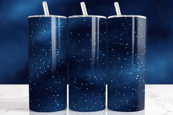 Download Deep Galaxy Blue Glitter Tumbler Wrap - Premium Resources