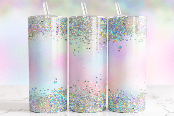 Download Iridescent Holo Glitter Tumbler Wrap - Glitter tumbler Collection
