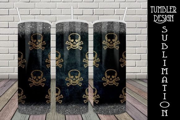 Download Gold Skulls Black Glitter Tumbler 20oz - Glitter tumbler Collection