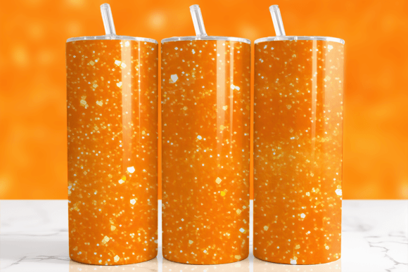 Download Bright Orange Glitter Tumbler Wrap - Glitter tumbler Collection