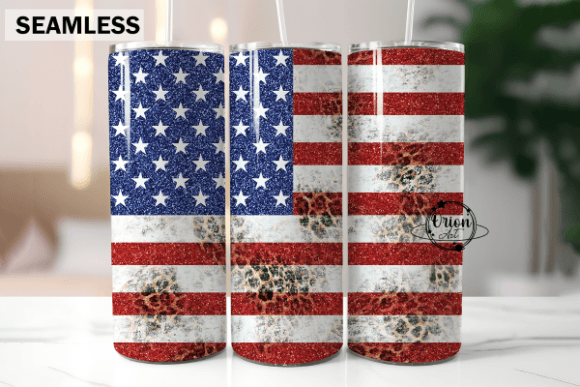Download American Flag Glitter Tumbler Wrap PNG - Glitter tumbler Collection