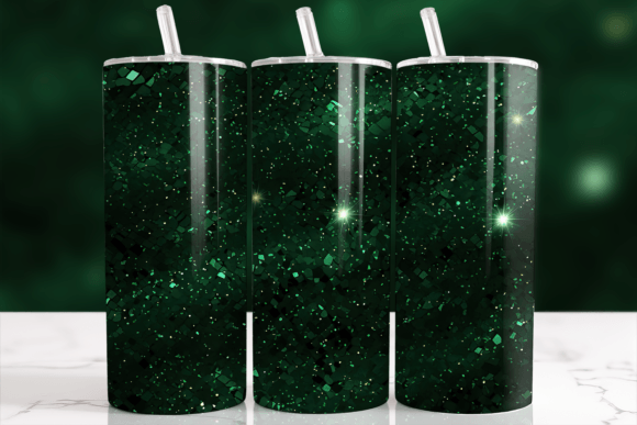 Download Dark Green Glitter Sparkle Tumbler Wrap - Premium Resources