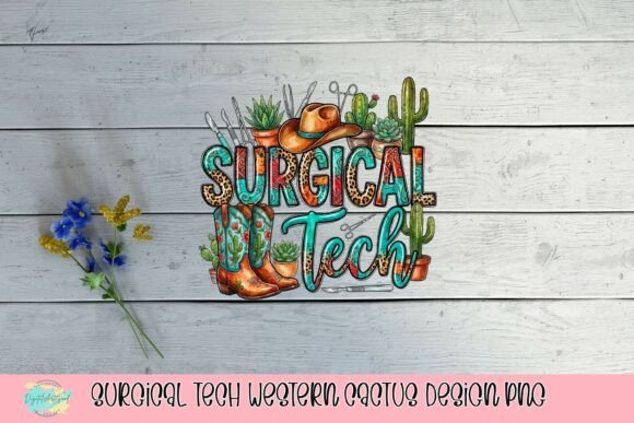 Download Surgical Tech Western Cactus Design PNG - Cactus design Collection