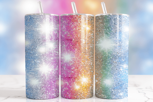 Download Rainbow Sparkle Glitter Tumbler Wrap - Glitter tumbler Collection