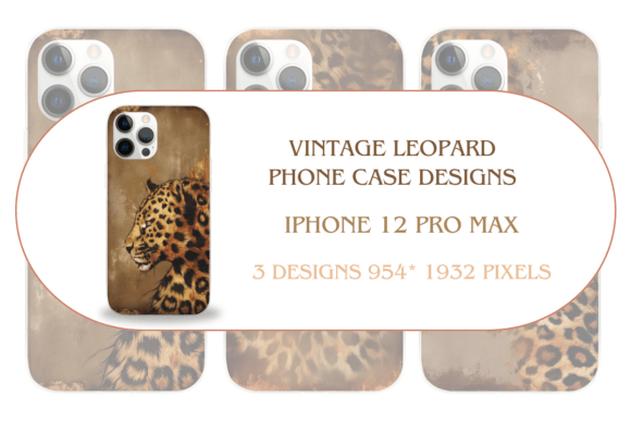 Download IPh12 Pro Max-Vintage Leopard Phone Case - Vintage Collection